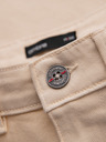Ombre Clothing Herren-Jeansshorts mit umgeschlagenem Beinabschluss - cremeweiß