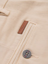 Ombre Clothing Herren-Jeansshorts mit umgeschlagenem Beinabschluss - cremeweiß