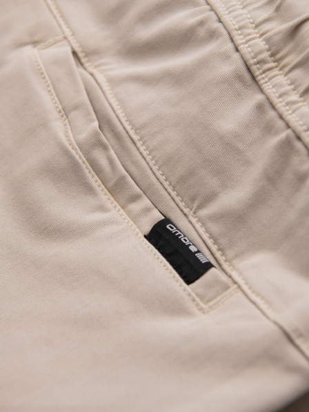 Ombre Clothing Herren-Shorts in lockerer Passform mit Cargotaschen - cremeweiß