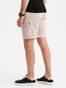 Ombre Clothing Herren-Shorts in lockerer Passform mit Cargotaschen - cremeweiß