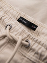 Ombre Clothing Herren-Shorts in lockerer Passform mit Cargotaschen - cremeweiß