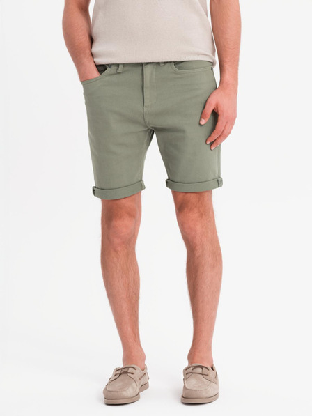 Ombre Clothing Herren-Jeans-Klassikshorts mit umgeschlagenem Beinabschluss - helloliv
