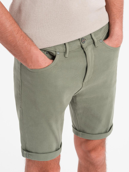 Ombre Clothing Herren-Jeans-Klassikshorts mit umgeschlagenem Beinabschluss - helloliv