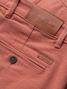 Ombre Clothing Herren-Jeansshorts mit umgeschlagenem Beinabschluss - korallenrot