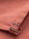 Ombre Clothing Herren-Jeansshorts mit umgeschlagenem Beinabschluss - korallenrot