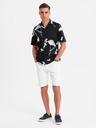 Ombre Clothing Herren-Jeansshorts im klassischen Schnitt - weiß