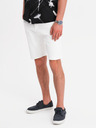 Ombre Clothing Herren-Jeansshorts im klassischen Schnitt - weiß