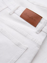 Ombre Clothing Herren-Jeansshorts im klassischen Schnitt - weiß