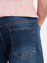 Ombre Clothing Herren-Jeansshorts im klassischen Schnitt - dunkelblau