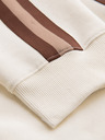 Ombre Clothing Herren-Jogginghose mit Saum und gerippten Beinabschlüssen - creme
