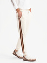 Ombre Clothing Herren-Jogginghose mit Saum und gerippten Beinabschlüssen - creme