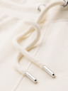 Ombre Clothing Herren-Jogginghose mit Saum und gerippten Beinabschlüssen - creme