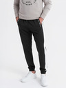 Ombre Clothing Herren-Jogginghose mit kontrastierendem Saum - schwarz