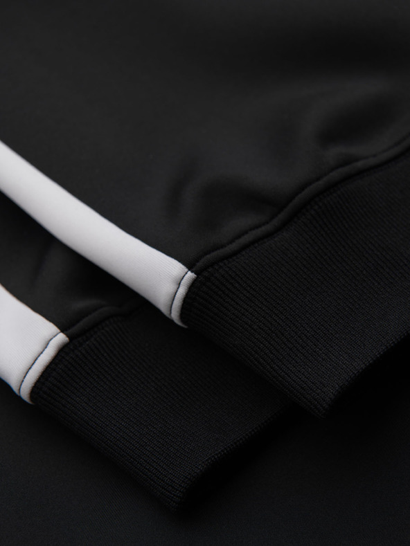 Ombre Clothing Herren-Jogginghose mit kontrastierendem Saum - schwarz