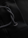 Ombre Clothing Herren-Jogginghose mit kontrastierendem Saum - schwarz