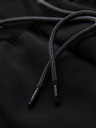 Ombre Clothing Herren-Jogginghose mit kontrastierendem Saum - schwarz