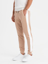 Ombre Clothing Herren-Joggers mit Kontraststreifen - beige