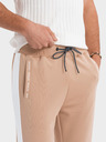 Ombre Clothing Herren-Joggers mit Kontraststreifen - beige