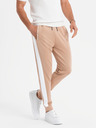 Ombre Clothing Herren-Joggers mit Kontraststreifen - beige