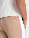 Ombre Clothing Herren-Joggers mit Kontraststreifen - beige