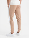 Ombre Clothing Herren-Joggers mit Kontraststreifen - beige