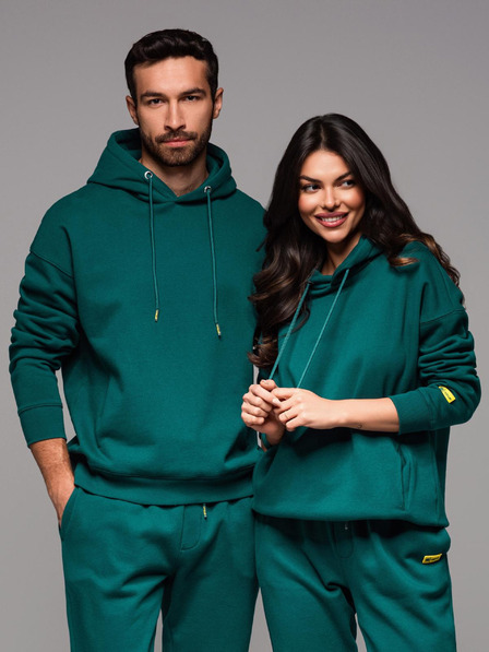 Ombre Clothing Unisex-Hoodie mit Taschen - dunkelgrün