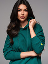 Ombre Clothing Unisex-Hoodie mit Taschen - dunkelgrün