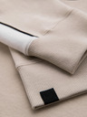 Ombre Clothing Herren-Kapuzenjacke aus Baumwolle mit Kontrastelемenten - beige