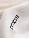 Ombre Clothing Herren-Kapuzenjacke aus Baumwolle mit Kontrastelемenten - beige