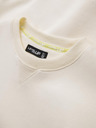 Ombre Clothing Klassischer Unisex-Pullover mit Rundhalsausschnitt - creme