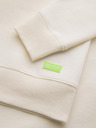 Ombre Clothing Klassischer Unisex-Pullover mit Rundhalsausschnitt - creme