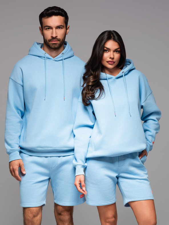 Ombre Clothing Unisex-Hoodie mit Taschen - blau