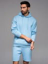 Ombre Clothing Unisex-Hoodie mit Taschen - blau