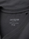 Ombre Clothing Herren-Klassik-T-Shirt BASIC mit V-Ausschnitt - anthrazit