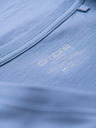 Ombre Clothing Herren-Klassik-T-Shirt BASIC mit V-Ausschnitt - blau