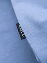 Ombre Clothing Herren-Klassik-T-Shirt BASIC mit V-Ausschnitt - blau