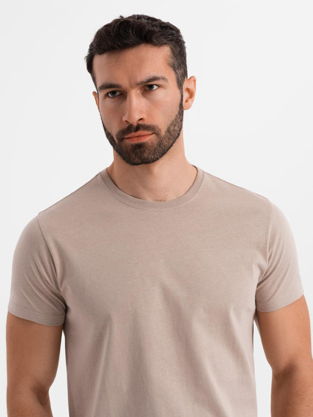 Ombre Clothing Herren-Klassik-T-Shirt BASIC - sand