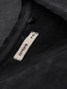 Ombre Clothing Herren-T-Shirt mit V-Ausschnitt und Used-Effekt - schwarz