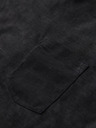 Ombre Clothing Herren-T-Shirt mit V-Ausschnitt und Used-Effekt - schwarz