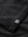 Ombre Clothing Herren-T-Shirt mit V-Ausschnitt und Used-Effekt - schwarz