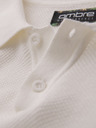 Ombre Clothing Herren-Poloshirt aus strukturiertem Strick - weiß