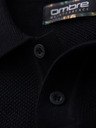 Ombre Clothing Herren Baumwoll-Poloshirt aus strukturiertem Strick - schwarz