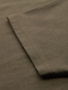Ombre Clothing Herren klassisches Baumwoll-T-Shirt BASIC mit V-Ausschnitt - dunkel olivgrün