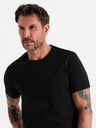 Ombre Clothing Herren klassisches Baumwoll-T-Shirt BASIC - schwarz
