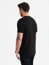 Ombre Clothing Herren klassisches Baumwoll-T-Shirt BASIC - schwarz
