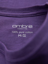 Ombre Clothing Herren klassisches Baumwoll-T-Shirt BASIC - lila