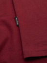 Ombre Clothing Herren klassisches Baumwoll-T-Shirt BASIC - bordeaux
