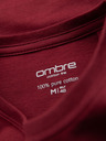 Ombre Clothing Herren klassisches Baumwoll-T-Shirt BASIC - bordeaux