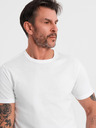 Ombre Clothing Herren klassisches Baumwoll-T-Shirt BASIC - weiß