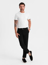 Ombre Clothing Herren klassisches Baumwoll-T-Shirt BASIC - weiß